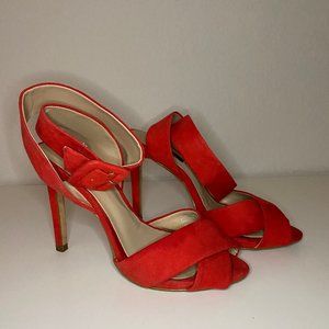 Zara Red Heel w/ Wrap Around Strap